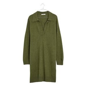 Madewell Olive Long Sleeve Dress